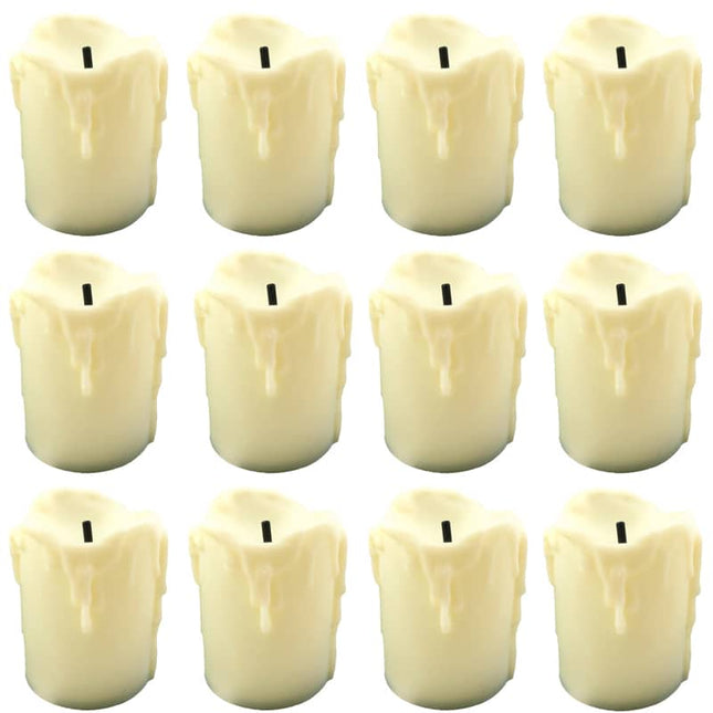 Batteridrevne LED fyrfadslys med flammeeffekt