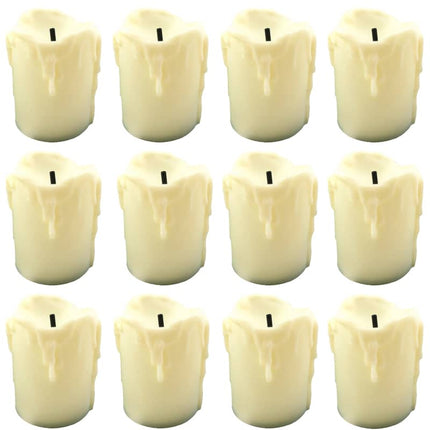 Batteridrevne LED fyrfadslys med flammeeffekt