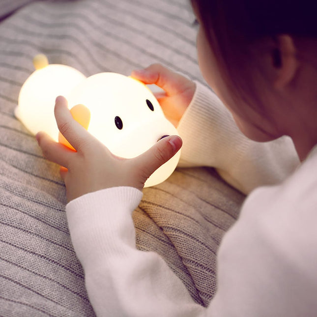 Sjov silikone hundenatlampe med touch