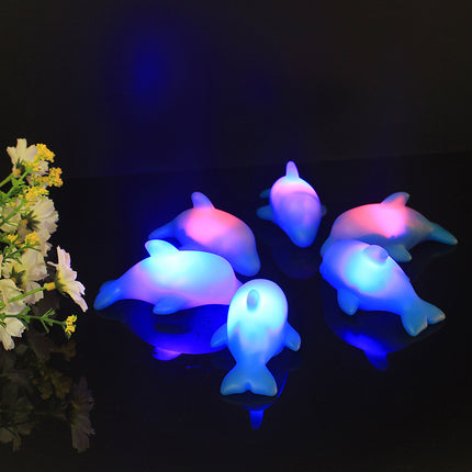 Delfin natlampe med LED lys