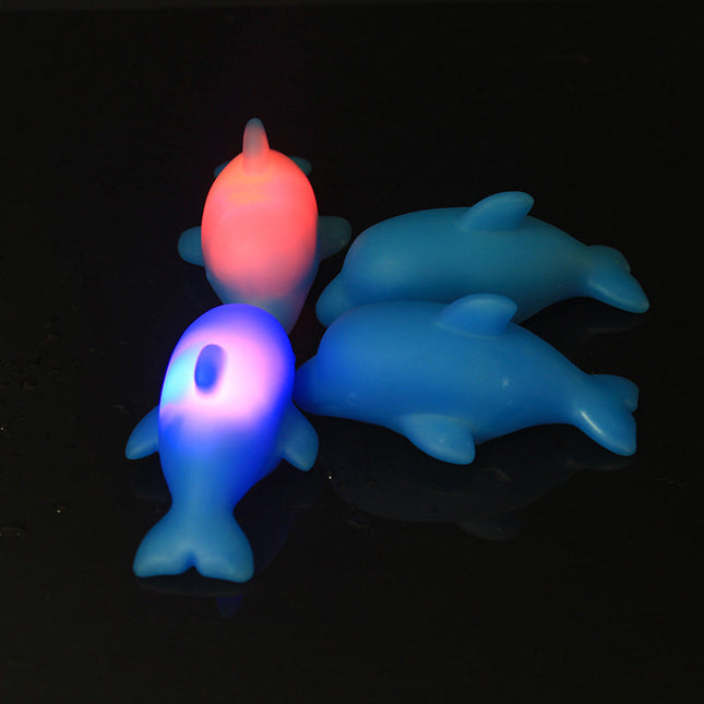 Delfin natlampe med LED lys