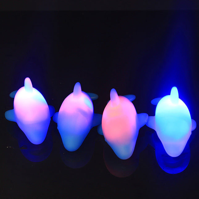 Delfin natlampe med LED lys
