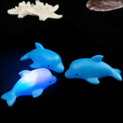 Delfin natlampe med LED lys