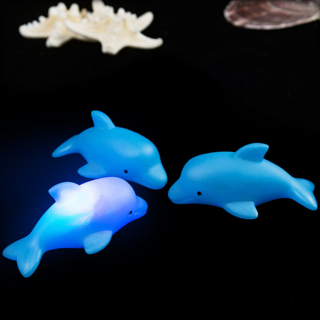 Delfin natlampe med LED lys