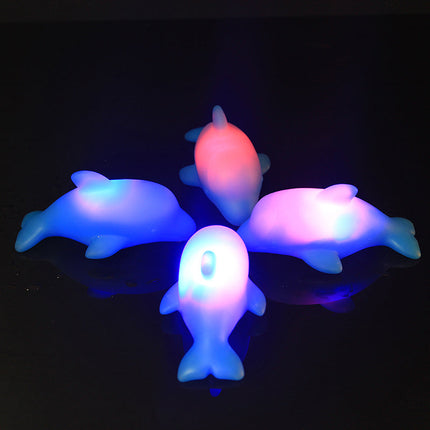 Delfin natlampe med LED lys