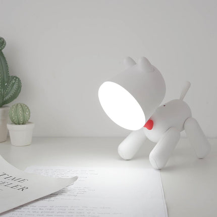 Genopladelig hund natlampe med touch