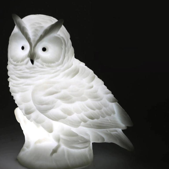 Ugle natlampe i silikone til sengebord