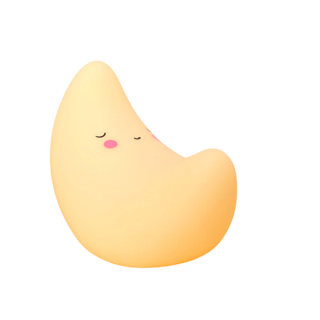 Måneformet LED natlampe til børneværelset