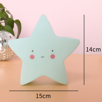Stjerneformet LED natlampe til babyværelset