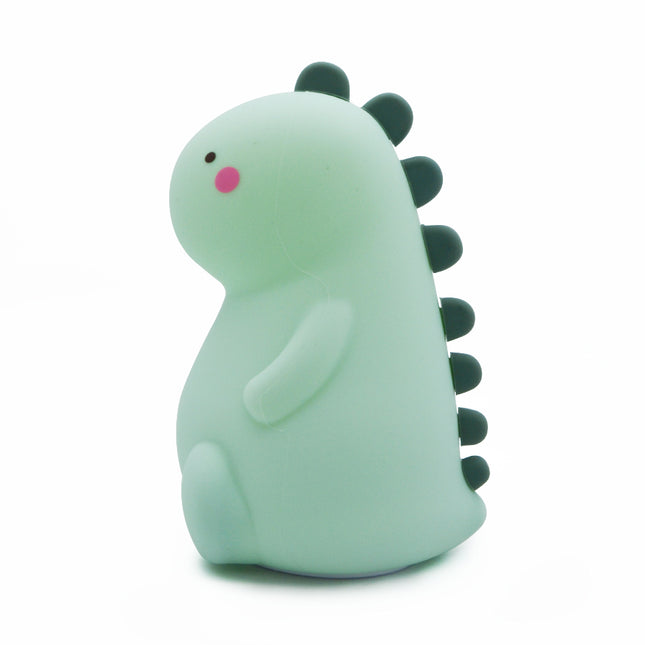 Farverig dinosaur natlampe i silikone