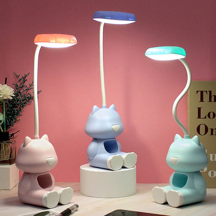 Genopladelig kat LED læselampe til børn