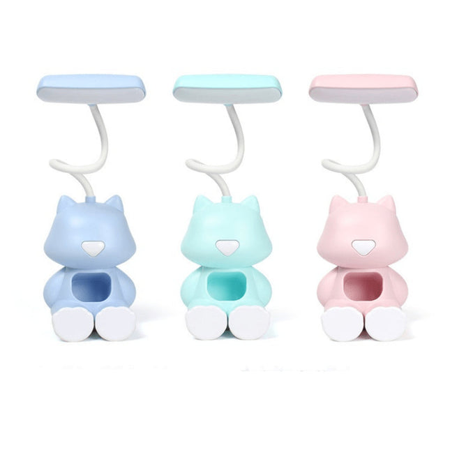 Genopladelig kat LED læselampe til børn