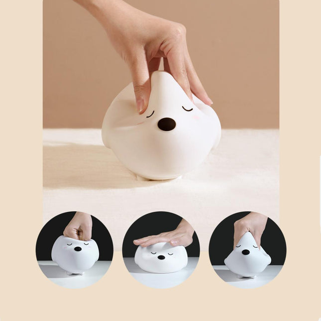 Hyggelig hundehvalp natlampe til børn