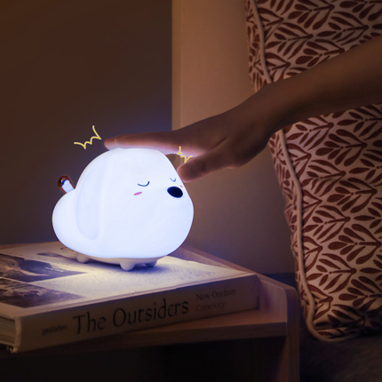 Hyggelig hundehvalp natlampe til børn