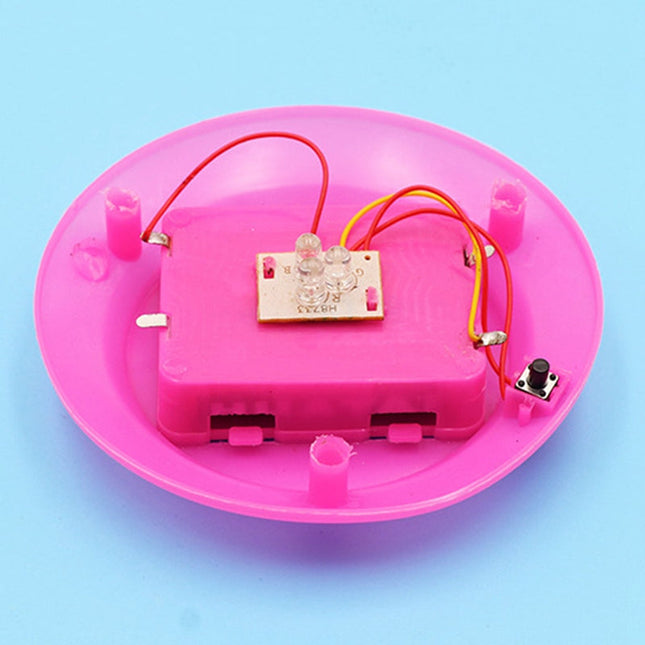 Fiberoptisk lampe med regnbuefarver