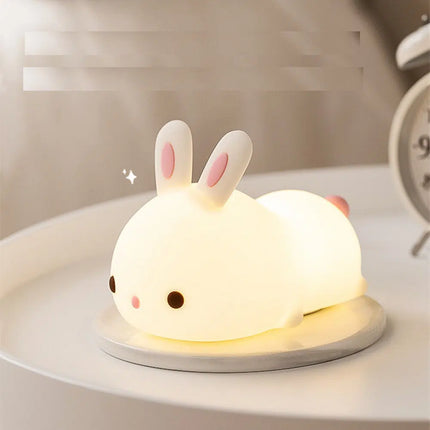 Kanin natlampe med touch og fjernbetjening