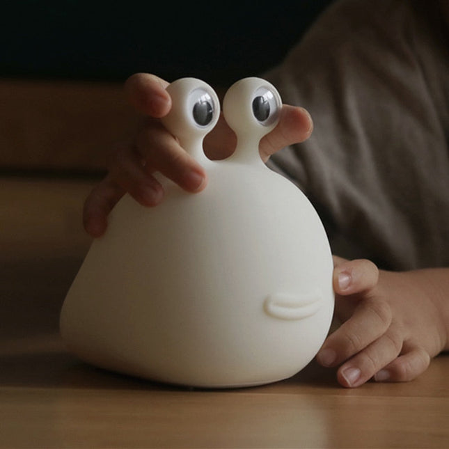 Genopladelig snegle natlampe til amning