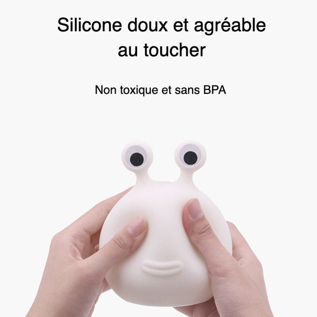 Genopladelig snegle natlampe til amning