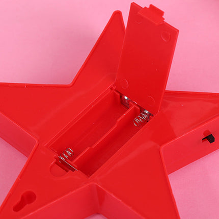 Rød stjerneformet LED dekorationslampe til børn