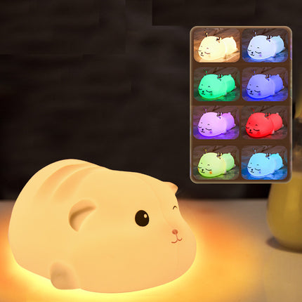 Sød hamster natlampe med farveskift
