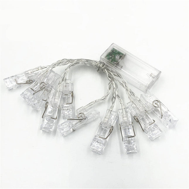 LED lyskæde med klemmer til billeder