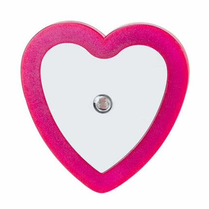 Hjerteformet LED natlampe med lyssensor