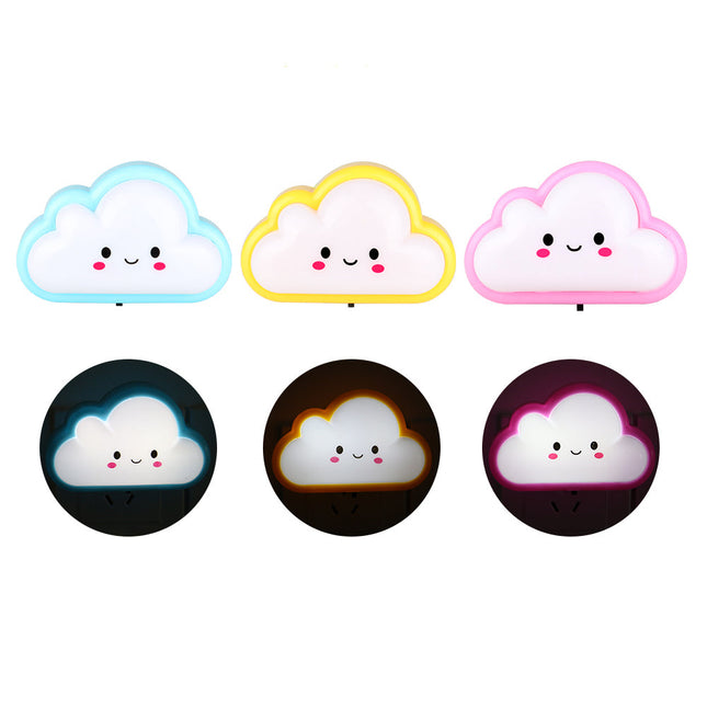 Sød sky LED natlampe til børn