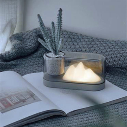 LED natlampe med bjerg til læsning