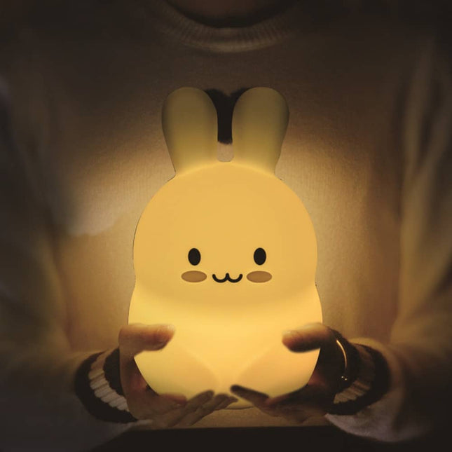 Kanin LED natlampe med fjernbetjening