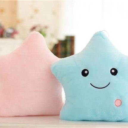 Blå stjerneformet plys LED natlampe