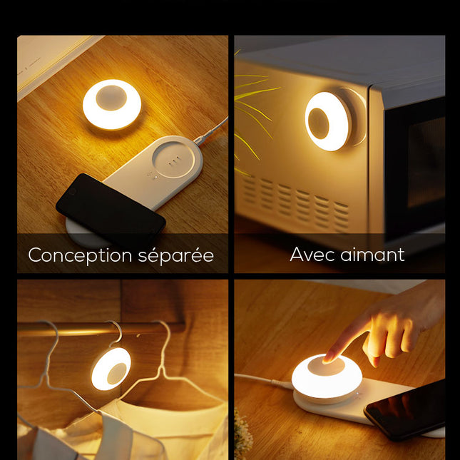 Smart USB LED natlampe med sensor