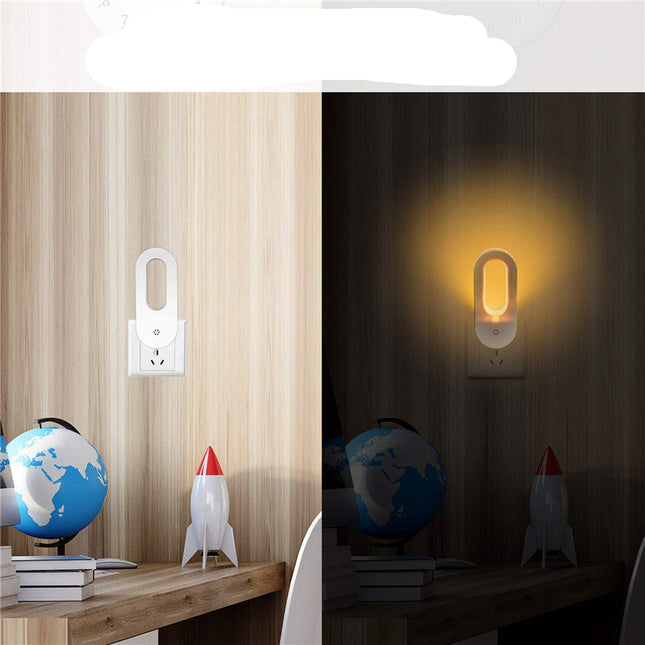 LED natlampe til stikkontakt til børn