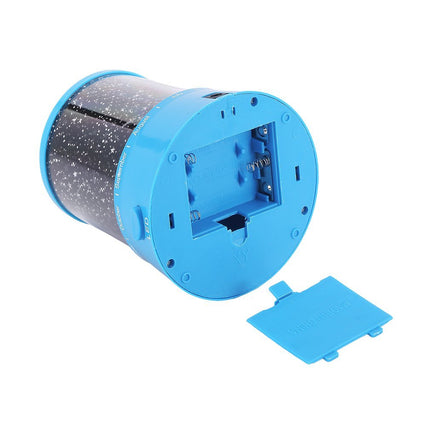 LED natlampe projektor med stjernehimmel