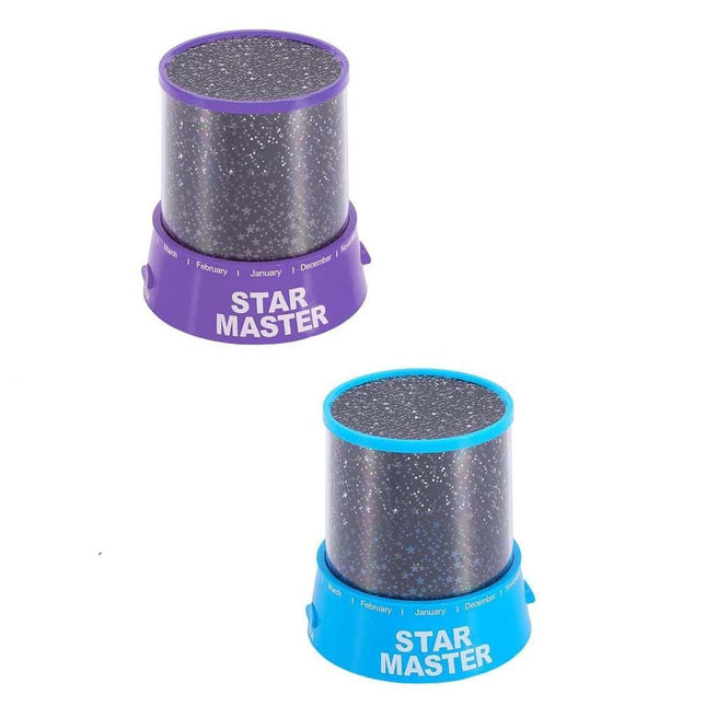 LED natlampe projektor med stjernehimmel