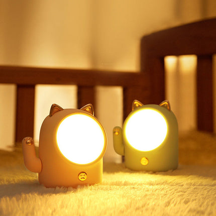 Lykkekat LED natlampe med touch funktion
