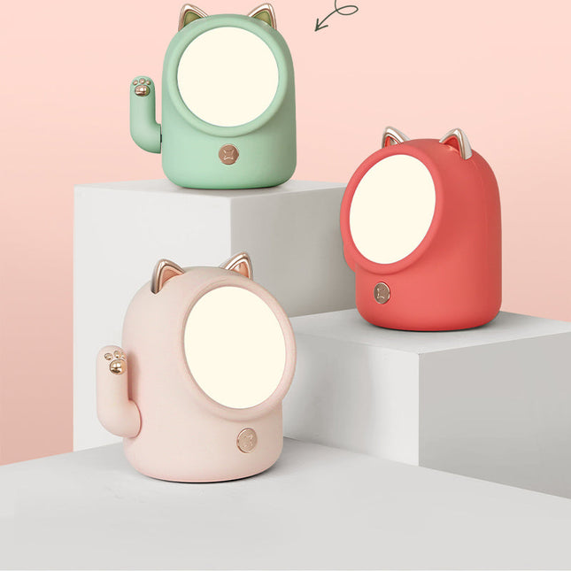 Lykkekat LED natlampe med touch funktion