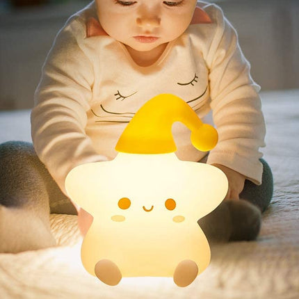 Stjerne natlampe med 7 farveskift