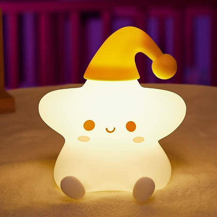 Stjerne natlampe med 7 farveskift