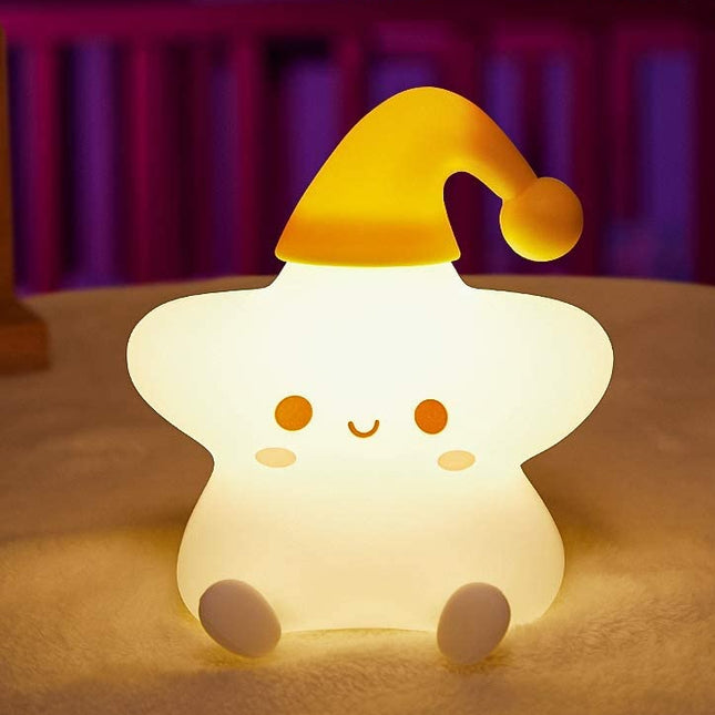 Stjerne natlampe med 7 farveskift