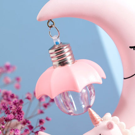 Enhjørning og måne natlampe til børn