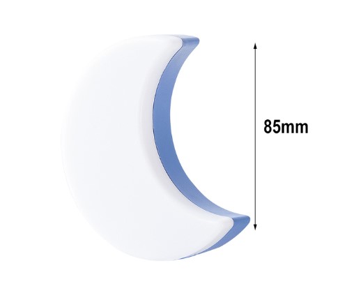 Gul måne natlampe til stikkontakt