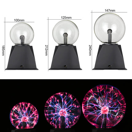 Magisk plasmakugle lampe med lyneffekter