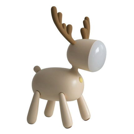 Moderne hjort natlampe med LED lys