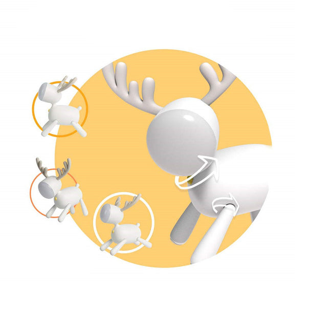 Moderne hjort natlampe med LED lys