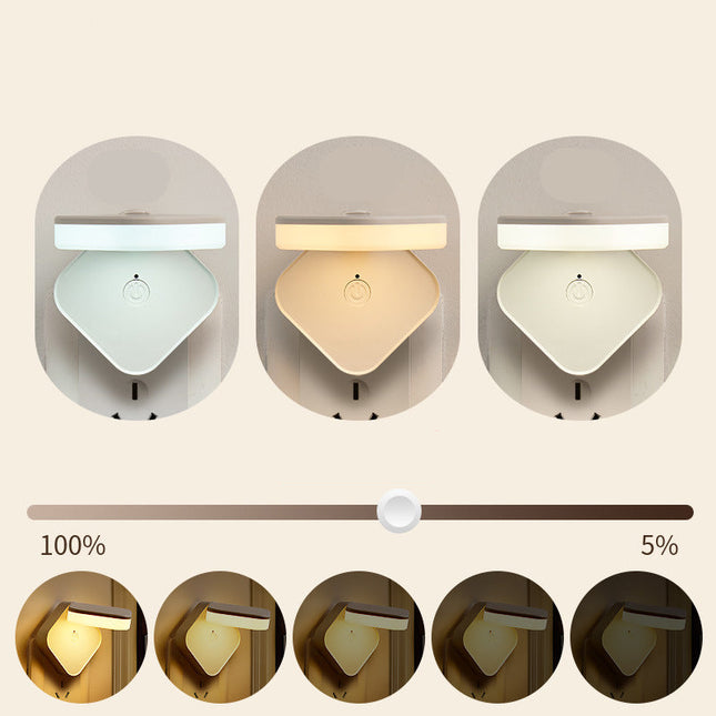 Natlampe til stikkontakt med fjernbetjening