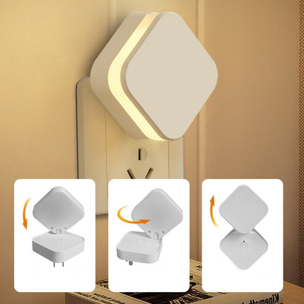 Natlampe til stikkontakt med fjernbetjening