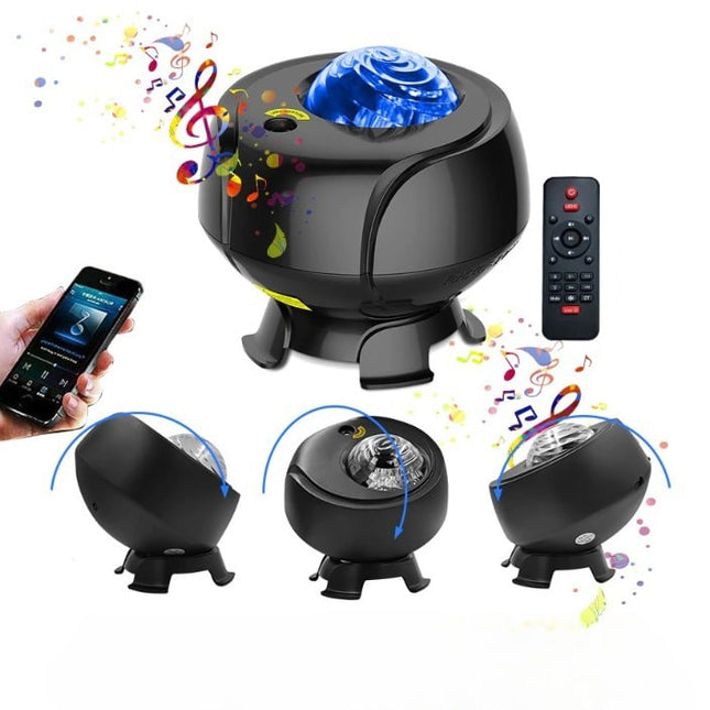 Galakse projektor med Bluetooth højttaler