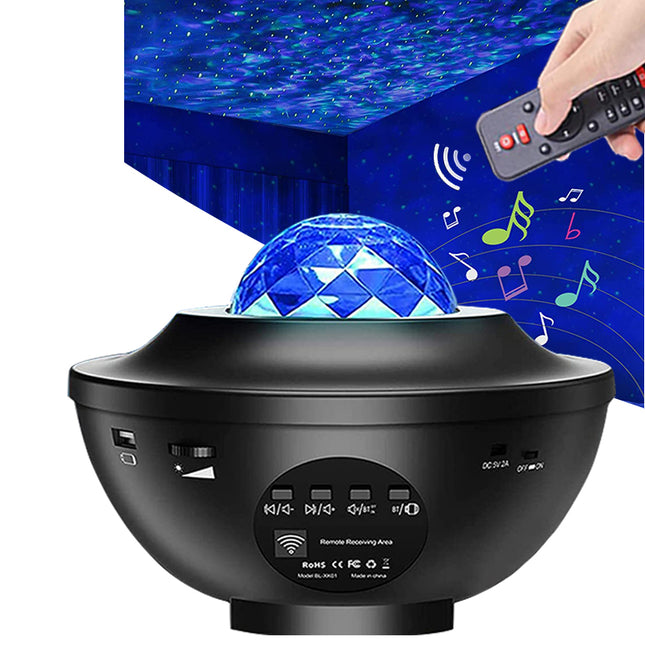 Musikalsk natlampe med havprojektion Bluetooth