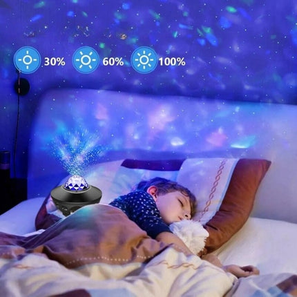 Musikalsk natlampe med havprojektion Bluetooth