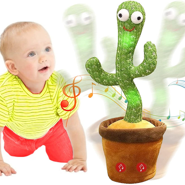 Musikalsk dansende kaktus med lys